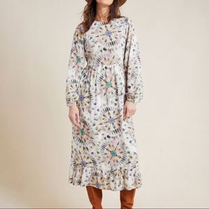 NWT $178 Anthropologie Chiara watercolor dress